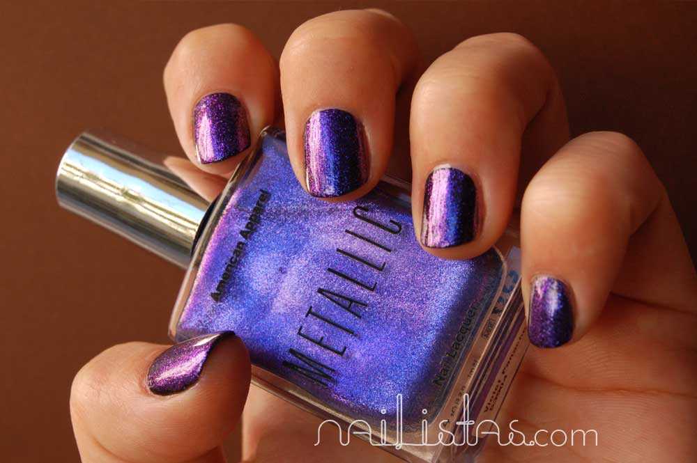 Swatch American Apparel  Violet Panache  Metallic Multichrome