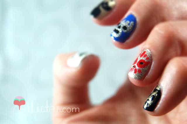 Uñas decoradas con máscaras de lucha libre mexicana // nail art Uñas decoradas con máscaras de lucha libre mexicana // nail art