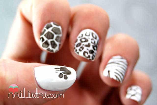 Uñas decoradas con animal print // cebra, leopardo, jirafa, tortuga Uñas decoradas con animal print // cebra, leopardo, jirafa, tortuga