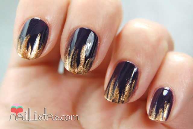 Uñas decoradas con llamas Uñas decoradas con llamas