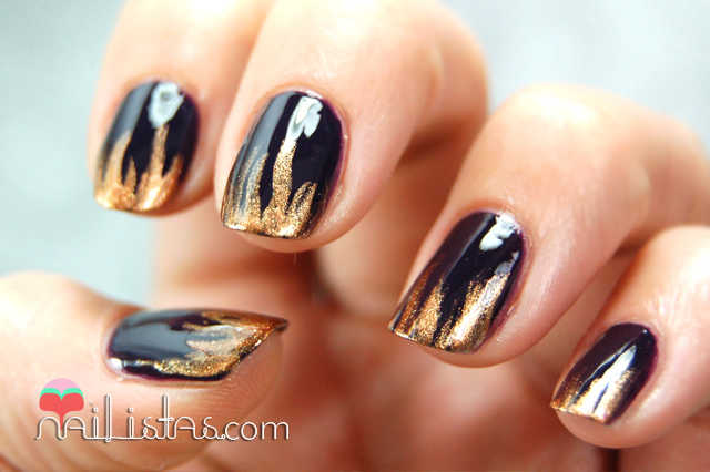 Nail art de llamas // Egyptian Goddess y Gothica de LOLA Make Up Nail art de llamas // Egyptian Goddess y Gothica de LOLA Make Up