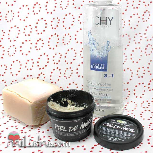 Jabón casero, Piel de Angel de Lush y Purete Thermale de Vichy Jabón casero, Piel de Angel de Lush y Purete Thermale de Vichy