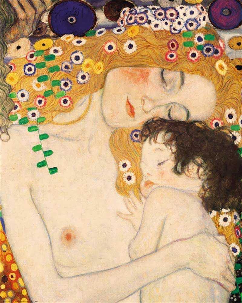 Madre e hija, detalle del cuadro Las tres edades de la mujer de Gustav Klimt Madre e hija, detalle del cuadro Las tres edades de la mujer de Gustav Klimt