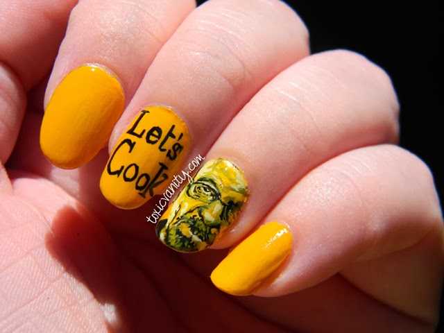 Uñas decoradas con Breaking Bad Uñas decoradas con Breaking Bad