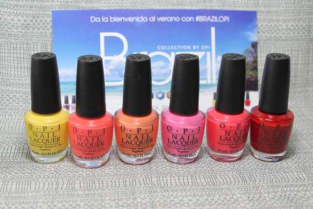 Foto de los esmaltes Brazil de OPI