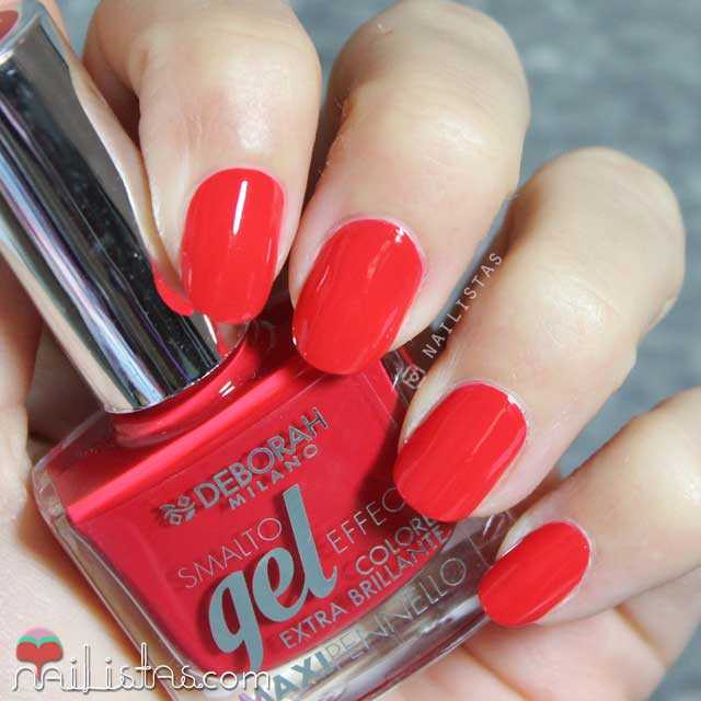 Esmalte de uñas Deborah Milano Gel Effect 25 rojo