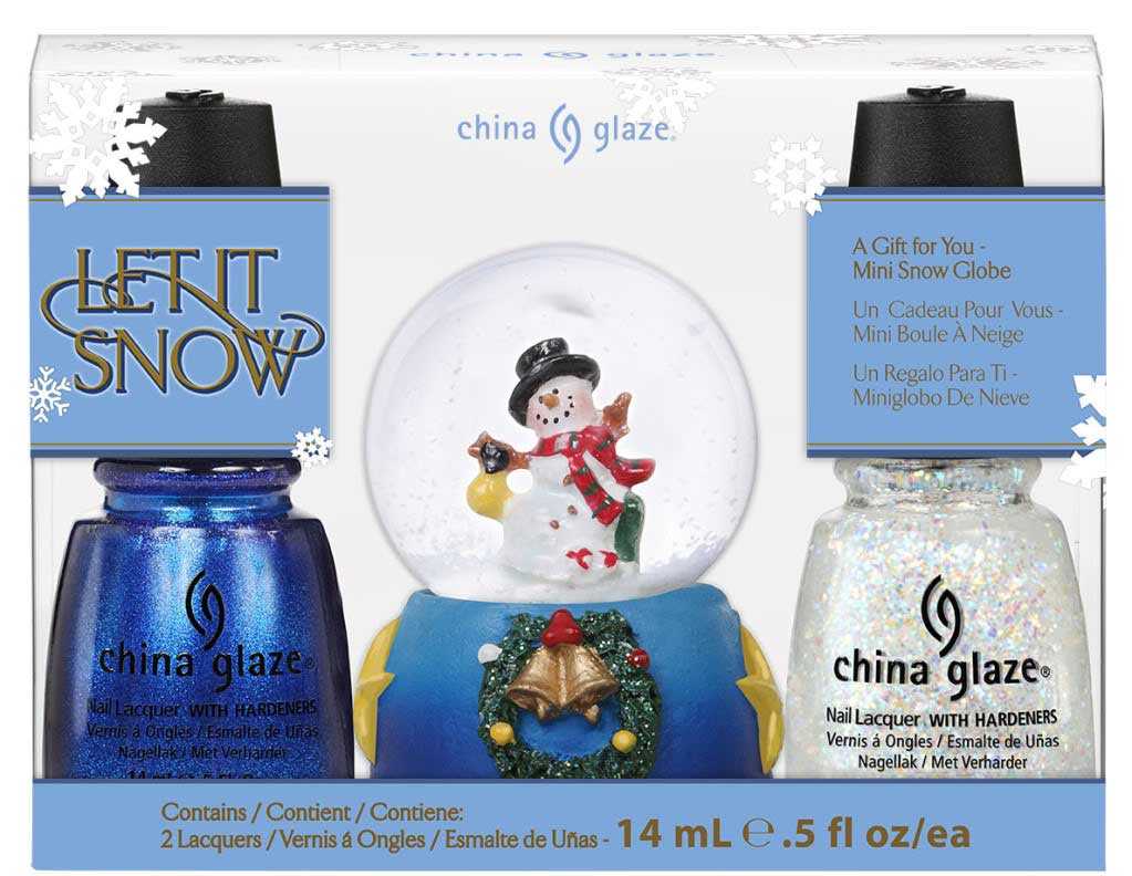 kit let it snow de la marca de esmaltes China Glaze