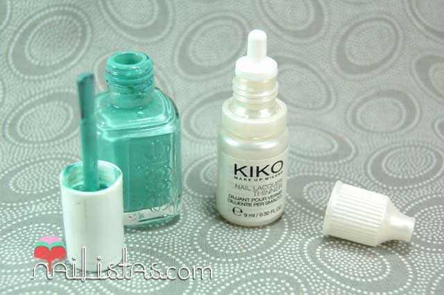Diluyente para esmaltes de uñas, kiko, nail polish thinner
