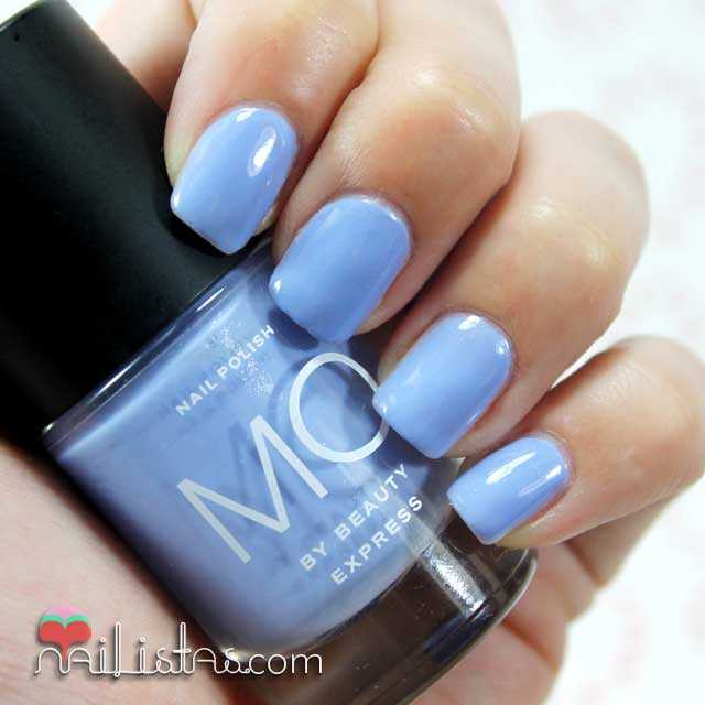 Swatch del esmalte azul nº 22 Mo by Beauty Express
