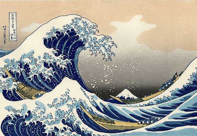 La gran ola de Hokusai, Katsushika 