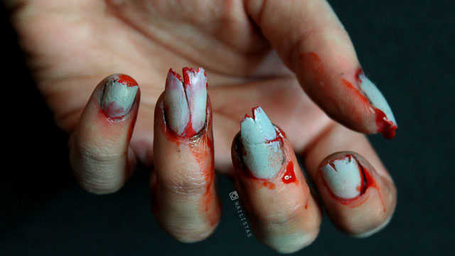 Como hacer uñas de Zombie efectos especiales