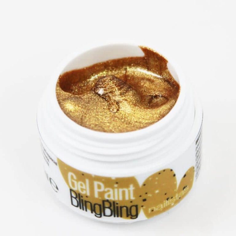Gel paint nail art gel painting dorado