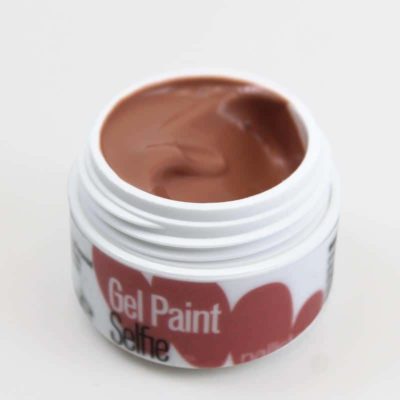 Gel paint nail art gel painting marrón claro castaño