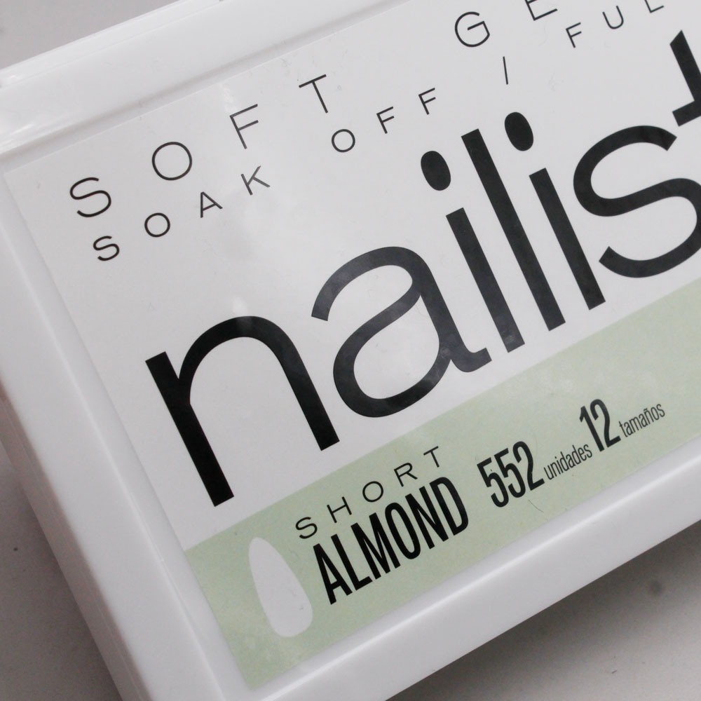 Soft Gel Tips Premium | Short Almond 552 uds - Imagen 2