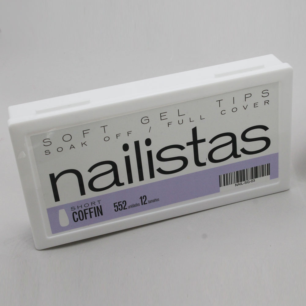 Soft Gel Tips Premium | Short Coffin 552 uds - Imagen 3