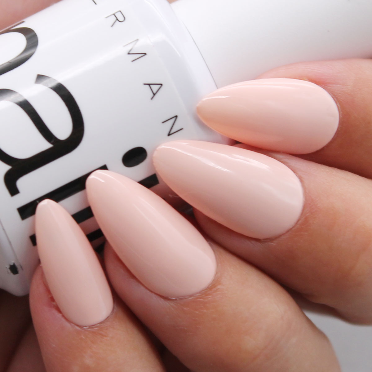 esmalte permanente Miade nailistas color rosa melocotón