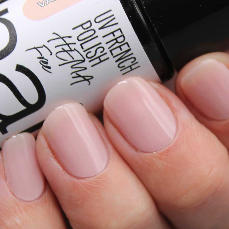 esmalte semipermanente manicura francesa nude porcelana de Nailistas