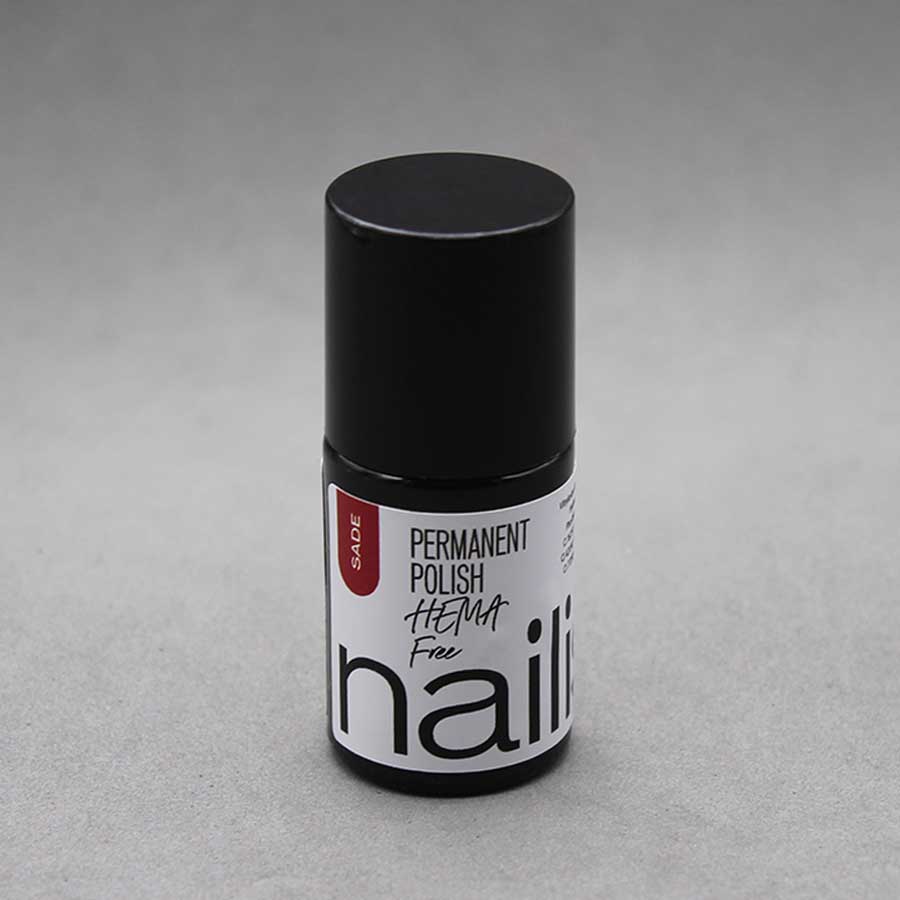 esmalte semipermanente color rojo cereza de Nailistas